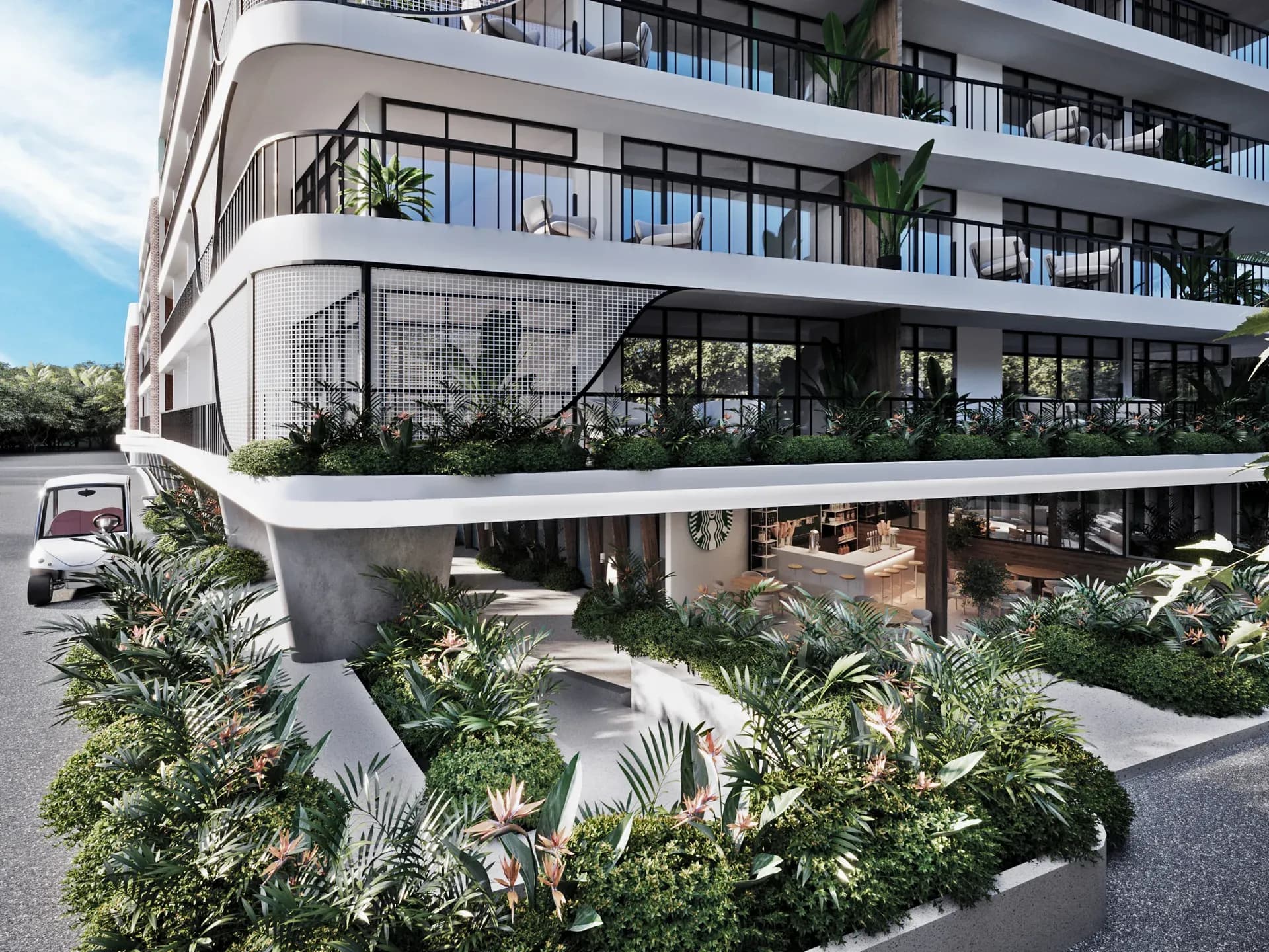 Radisson Individuals Anta Canggu: Парадный вход. Встреча гостей в атмосфере тропического курорта
